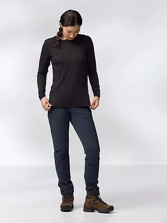 FJÄLLRÄVEN | Camiseta funcional de mujer Abisko Wool | schwarz